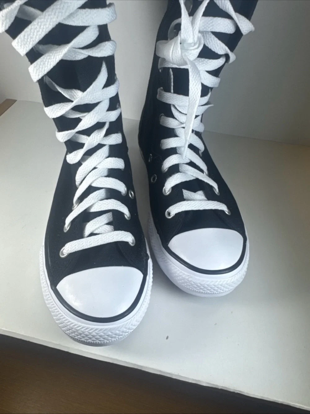 Converse Chuck Taylor All Star XX High Black White Lace-Up Size 13C Kid’s Shoes